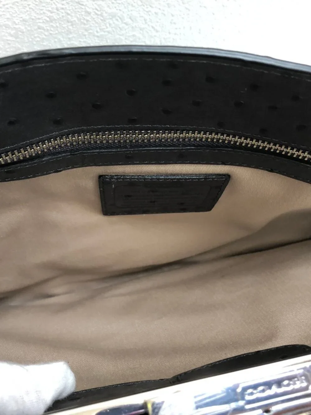 NWT COACH LEGACY PINNACLE LEIGHTON OSTRICH EMBOSSED CARRYALL - 23502 - Charcoal